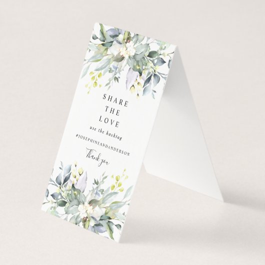 ユーカリ共有ザラブテーブルサイン (正面)