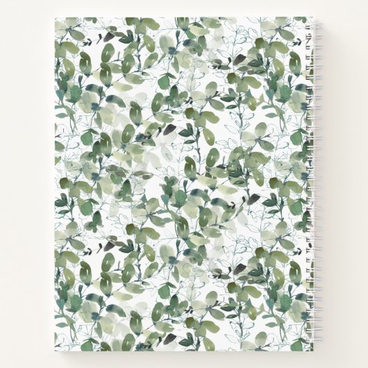 ユーカリ写真おばあちゃんのレシピ本 ノートブック (裏面)