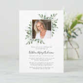 ユーカリ写真お祝い・オブ・ライフ・メモリアル 招待状 (スタンド正面)