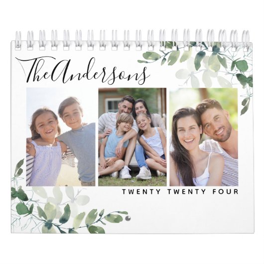 ユーカリ写真コラージュ カレンダー (カバー)