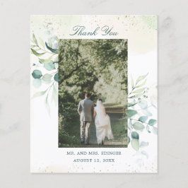 ユーカリ写真バジェット結婚ズサンキューカード