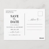 ユーカリ写真ポストカードで日付を保存 ポストカード (裏面)