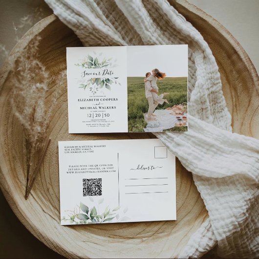 ユーカリ写真ポストカードで日付を保存 ポストカード