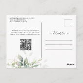 ユーカリ写真ポストカードで日付を保存 ポストカード (裏面)