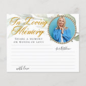 ユーカリ写真共有メモリ葬儀カード (正面)