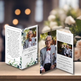 ユーカリ写真小型記念祈りの言葉カード 名刺