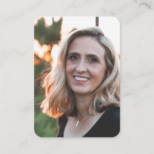 ユーカリ写真悔やみや弔慰葬儀記念カード 名刺 (裏面)