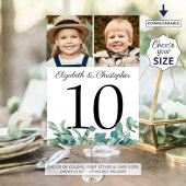 ユーカリ写真結婚の表番号記号 招待状