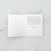 ユーカリ写真結婚式の折り畳みサンキューカード サンキューカード (内部)