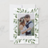 ユーカリ写真結婚枠 サンキューカード (正面)