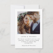 ユーカリ写真結婚枠 サンキューカード (裏面)