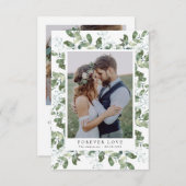 ユーカリ写真結婚枠 サンキューカード (正面/裏面)