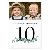 ユーカリ写真結婚表番号記号 テーブルナンバー (裏面)