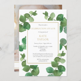 ユーカリ写真葬儀お祝い・オブ・ライフ 招待状