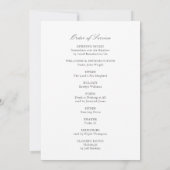 ユーカリ写真葬儀プログラム 招待状 (裏面)