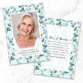 ユーカリ写真葬儀記念碑 サンキューカード