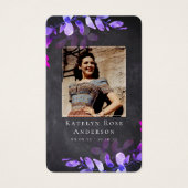 ユーカリ写真葬儀記念祈りの言葉カード (正面)