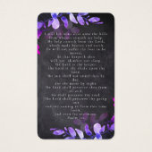 ユーカリ写真葬儀記念祈りの言葉カード (裏面)