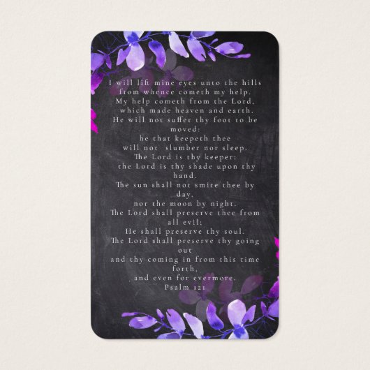 ユーカリ写真葬儀記念祈りの言葉カード (裏面)