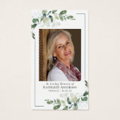 ユーカリ写真記念祈りの言葉カード (正面)