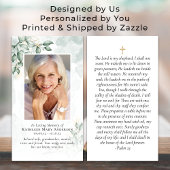 ユーカリ写真記念祈りの言葉カード