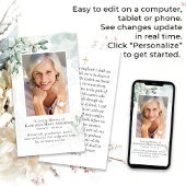 ユーカリ写真記念祈りの言葉カード