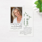 ユーカリ写真記念祈りの言葉カード (デスク)