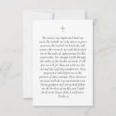 ユーカリ写真記念祈りの言葉カード ノートカード (裏面)