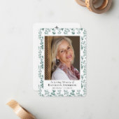 ユーカリ写真記念祈りの言葉カード ノートカード (正面/裏面インサイチュ)