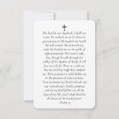 ユーカリ写真記念祈りの言葉カード ノートカード (裏面)