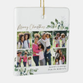 ユーカリ写真金箔メリークリスマス セラミックオーナメント (右)
