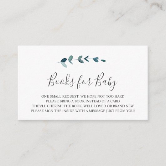 ユーカリ分冊ベビー挿入カード エンクロージャーカード (正面)