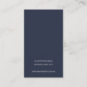 ユーカリ動物群群青コインイヤリング展示 名刺 (裏面)