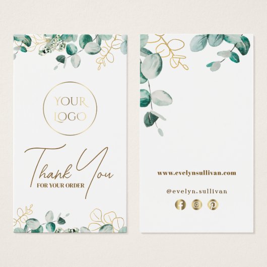 ユーカリ包装インサート (正面&裏面)