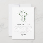 ユーカリ十字架 |確認 サンキューカード (正面)