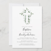 ユーカリ十字洗礼 招待状 (正面)