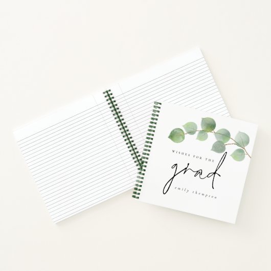 ユーカリ卒業の願い込みゲストブック ノートブック (内部)