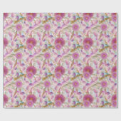 ユーカリ及びワトルピンク開花 ラッピングペーパー (フラット)