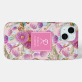 ユーカリ及びワトルピンク開花 Case-Mate iPhoneケース (裏面 (横))