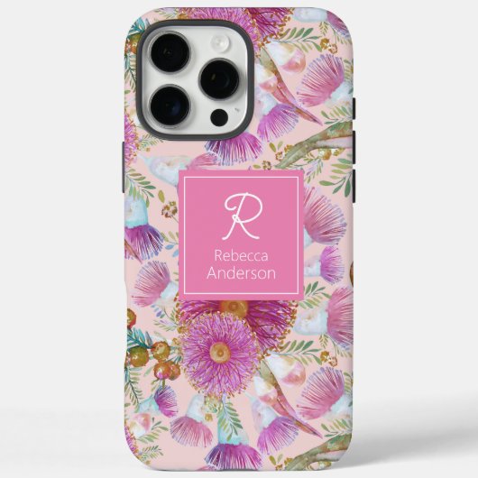 ユーカリ及びワトルピンク開花 Case-Mate iPhoneケース (裏面)