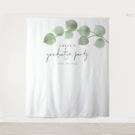 ユーカリ名卒業パーティー写真の背景 タペストリー