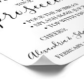 ユーカリ売春あっせん業者ザプロセッコブライダルシャワー標識 ポスター (角)