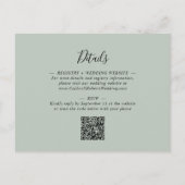 ユーカリ夕べウェディングレセプション招待状 ポストカード (裏面)