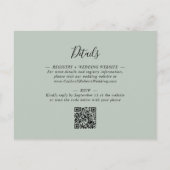 ユーカリ夕べウェディングレセプション招待状 ポストカード (裏面)