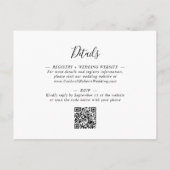 ユーカリ夕べウェディングレセプション招待状 ポストカード (裏面)