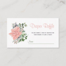 ユーカリ多肉植物おむつラッフルゲーム