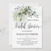 ユーカリ多肉植物ブライダルシャワー 招待状 (正面)