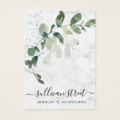 ユーカリ大理石イヤリングジュエリーディスプレイカード (正面)