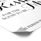 ユーカリ夫人のキス数シャワーゲームのサイン ポスター (角)