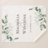 ユーカリ夫婦の命名日 シェルパブランケット (正面(横))